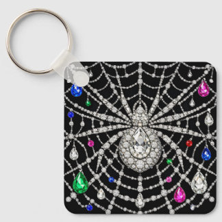 Glamouröse Spinne mit Diamantverzierung Schlüsselanhänger