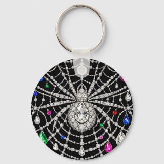 Glamouröse Spinne mit Diamantverzierung Schlüsselanhänger