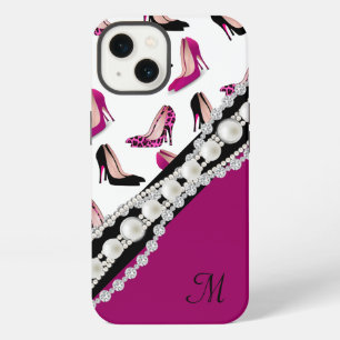 Glamouröse Stiletto-High-Heels und falsche Edelste iPhone 13 Hülle