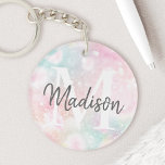 Glamouröser Glitzer Rosa Hübsches Muster Schlüsselanhänger<br><div class="desc">Personalisieren Sie dieses hübsche rosa Glitzer-Muster einfach mit Ihrem individuelle Name und/oder Monogramm.</div>