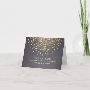 Glamouröser goldener Glitter-Deko-Dankeschön zur H Dankeskarte