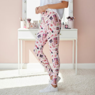 Glamouröser Schönheitskünstler Inspiriertes Make-u Leggings