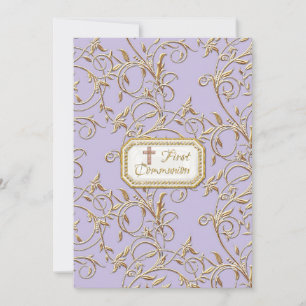 Glamouröses Alt-Hollywood-Regency-Kreuz zur Erstko Einladung