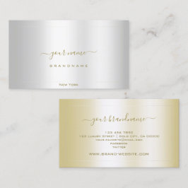 Glamouröses Licht, Silber und Gold-Dekoration Visitenkarte