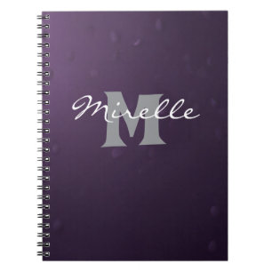 Glamouröses Monogramm-Notizbuch  Notizblock