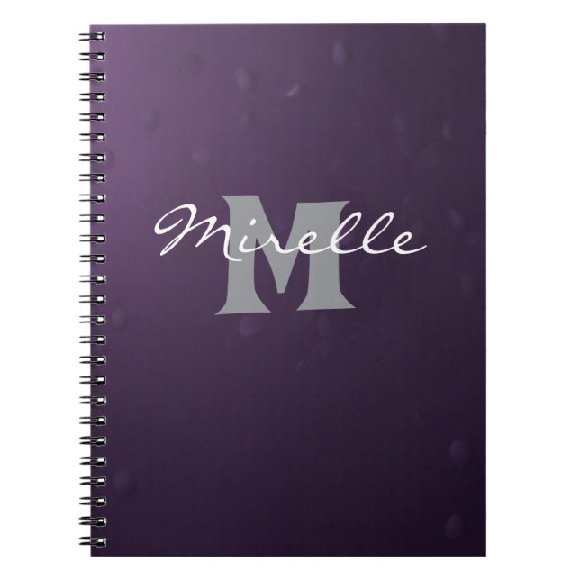 Glamouröses Monogramm-Notizbuch  Notizblock (Vorderseite)