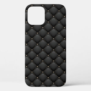 Glamouröses schwarzes Gold gepolstertes Muster Case-Mate iPhone Hülle