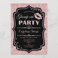 Glamp out Party - Schwarze Rose Gold