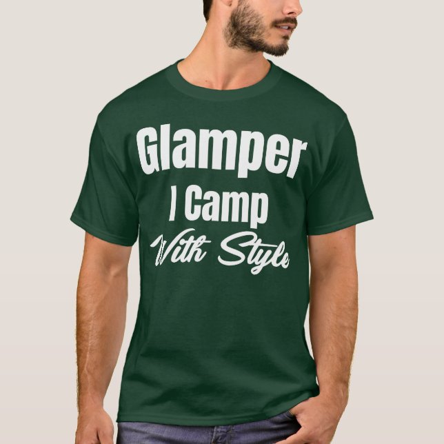 Glamper I Camp With Style Hiker Adventure Smores b T-Shirt (Vorderseite)