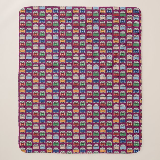 Glamping Classic Retro Campervan fandom VDub Sherpadecke (Vorderseite)