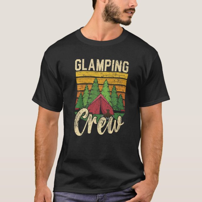 Glamping Crew Camper Nature  Camping Glamper T-Shirt (Vorderseite)