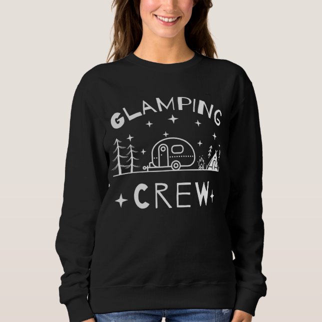 Glamping Crew, Camping RV Gift, Family Camping Tri Sweatshirt (Vorderseite)