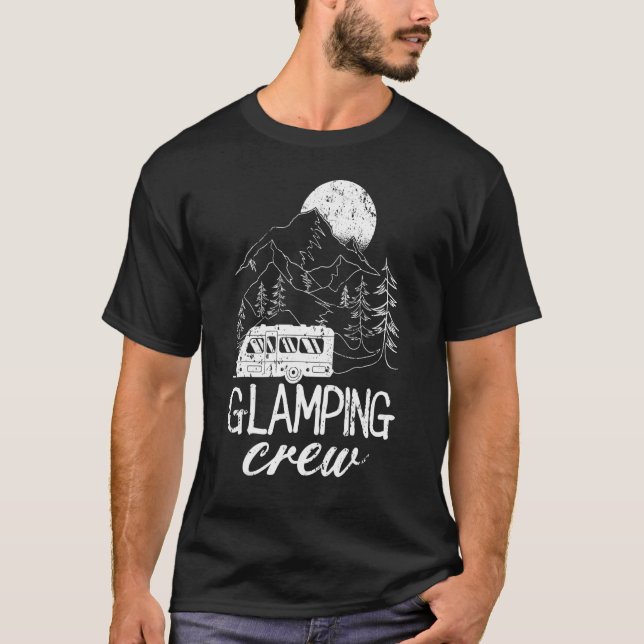 Glamping Crew Luxury Camping Trip Matching Family  T-Shirt (Vorderseite)