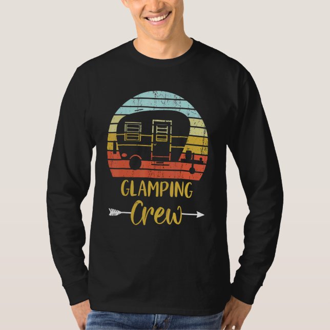 Glamping Crew  Matching Family Girls Camping Trip T-Shirt (Vorderseite)