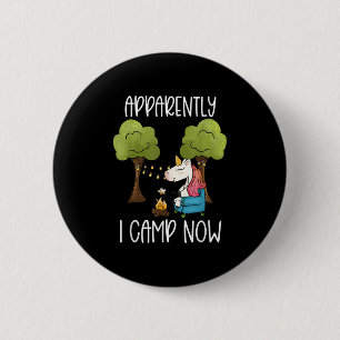 Glamping Gear Unicorn Camping Girls Camp Button