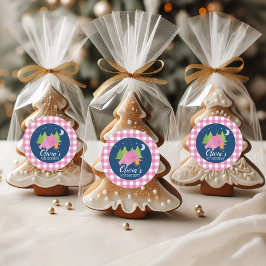 Glamping Geburtstag einladen Umschlag Aufkleber ro