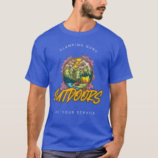 Glamping Guru zu Ihren Diensten Camping Frauen lus T-Shirt