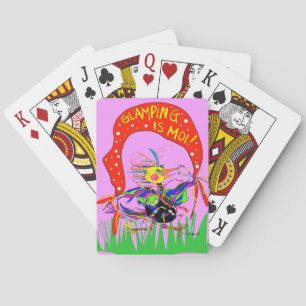 GLAMPING IS MOI phone playing cards (cawds) Spielkarten