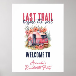 Glamping Last Train Junggeselinnen-Abschied Weeken Poster
