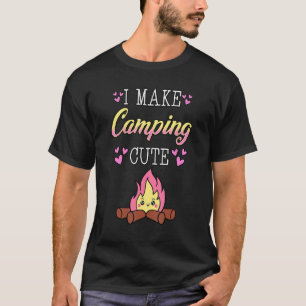 Glamping Luxus I Make Camping Niedlich Bonfire Cam T-Shirt