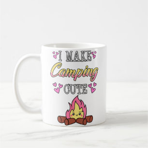 Glamping Luxus Ich mache Camping süß Bonfire Campe Kaffeetasse