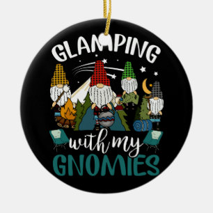 Glamping mit meinen Gnomies Happy Glamper Funny Gl Keramik Ornament