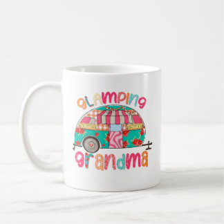 Glamping Oma Colorful Campingplatz Oma Geschenk Kaffeetasse