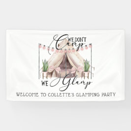 Glamping-Party Banner