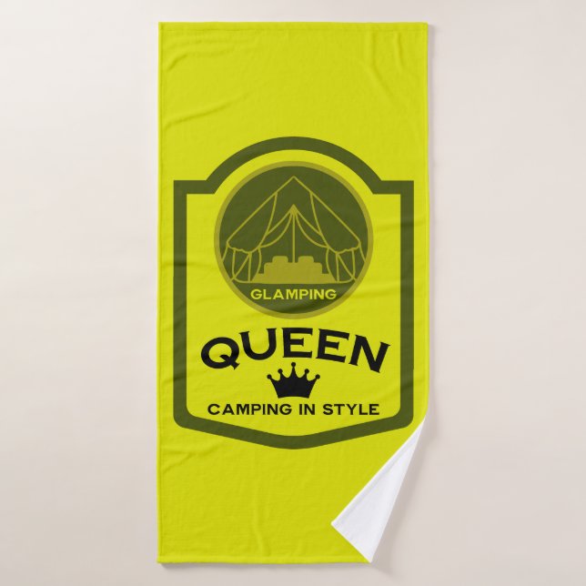 Glamping Queen Camping Badehandtuch (Badehandtuch)
