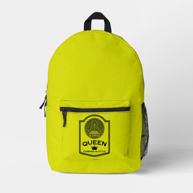 Glamping Queen Camping Bedruckter Rucksack (Vorderseite)