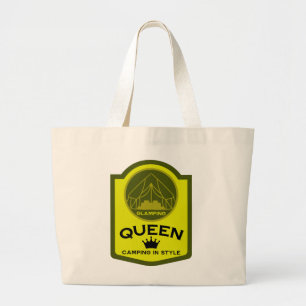 Glamping Queen Camping Jumbo Stoffbeutel
