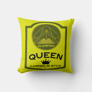 Glamping Queen Camping Kissen