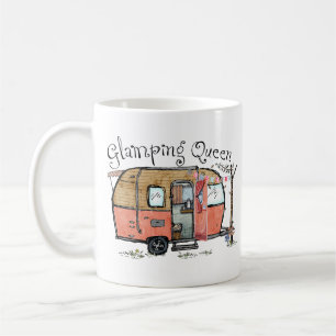 Glamping Queen Funny Vintag Camper Kaffeetasse