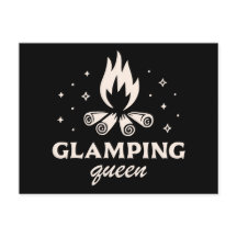 Glamping Queen girl schwarz aästhetisch lustig