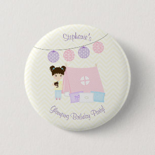 Glamping-Schlafparty Button