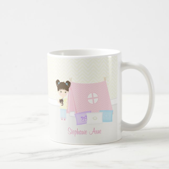 Glamping Sleepover Party Tasse (Rechts)