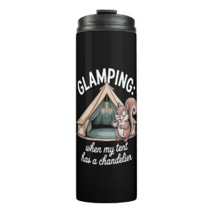 Glamping, wenn mein Zelt einen Kronleuchter hat Thermosbecher