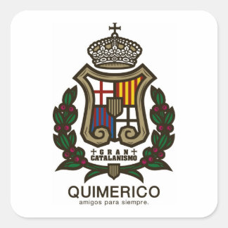 GLAN CATALANISMOシール QUADRATISCHER AUFKLEBER