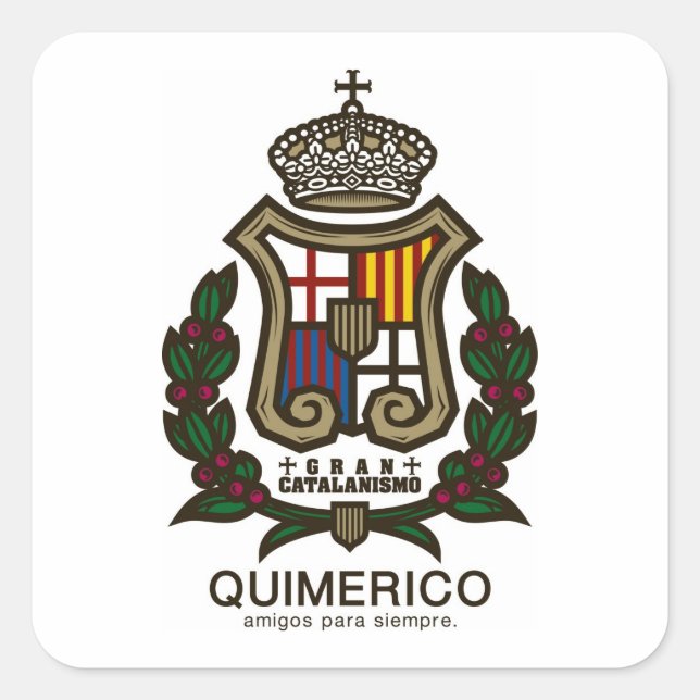 GLAN CATALANISMOシール QUADRATISCHER AUFKLEBER (Vorderseite)
