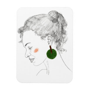 Glance Sketch Magnet