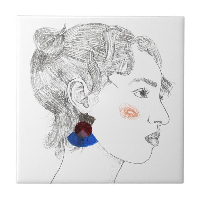 Glance Sketch - Portrait Fliese (Vorderseite)