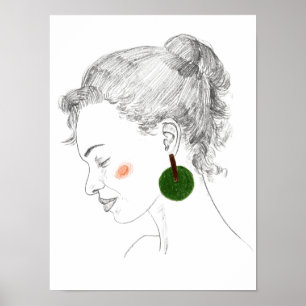 Glance Sketch Poster