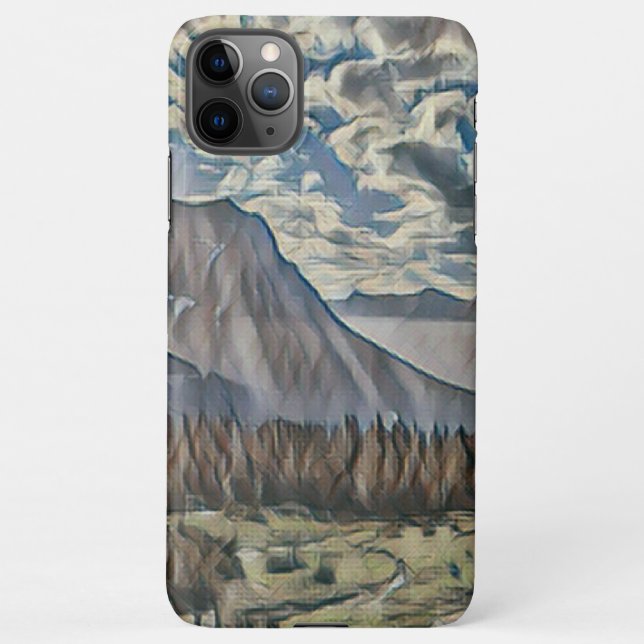 Glancier National Park Art Phone Case iPhone Hülle (Rückseite)