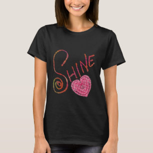 Glanz   Elegante texturierte Kalligrafiekunst T-Shirt