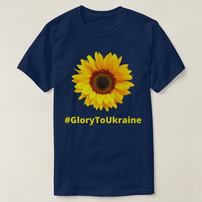 Glanz für die Ukraine Sonnenblumenprämie T-Shirt (Design vorne)
