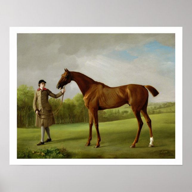 Glanz, gehalten von einem Groom, c.1760-62 (Öl auf Poster (Vorne)