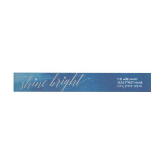Glanz-helles Aquarell-Umgriffsadressen-Etiketten