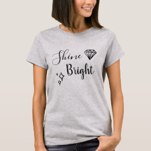 Glanz-helles Zitat T-Shirt