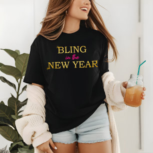 Glanz im neuen Jahr Modern Verlobt Frischvermählt Tri-Blend Shirt