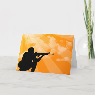 Glanz unten auf Soldaten Karte